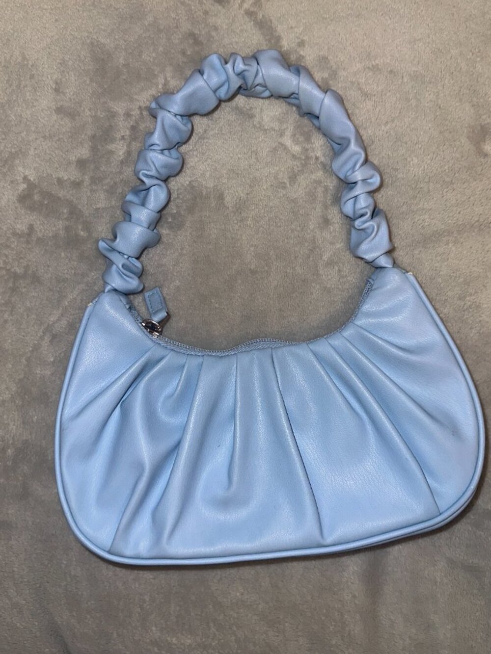H&M Light Blue Ruched Handbag - Picture 2 of 4